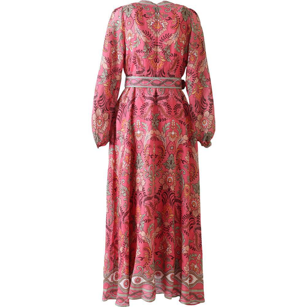 Ryann Linen Maxi Dress - Rose