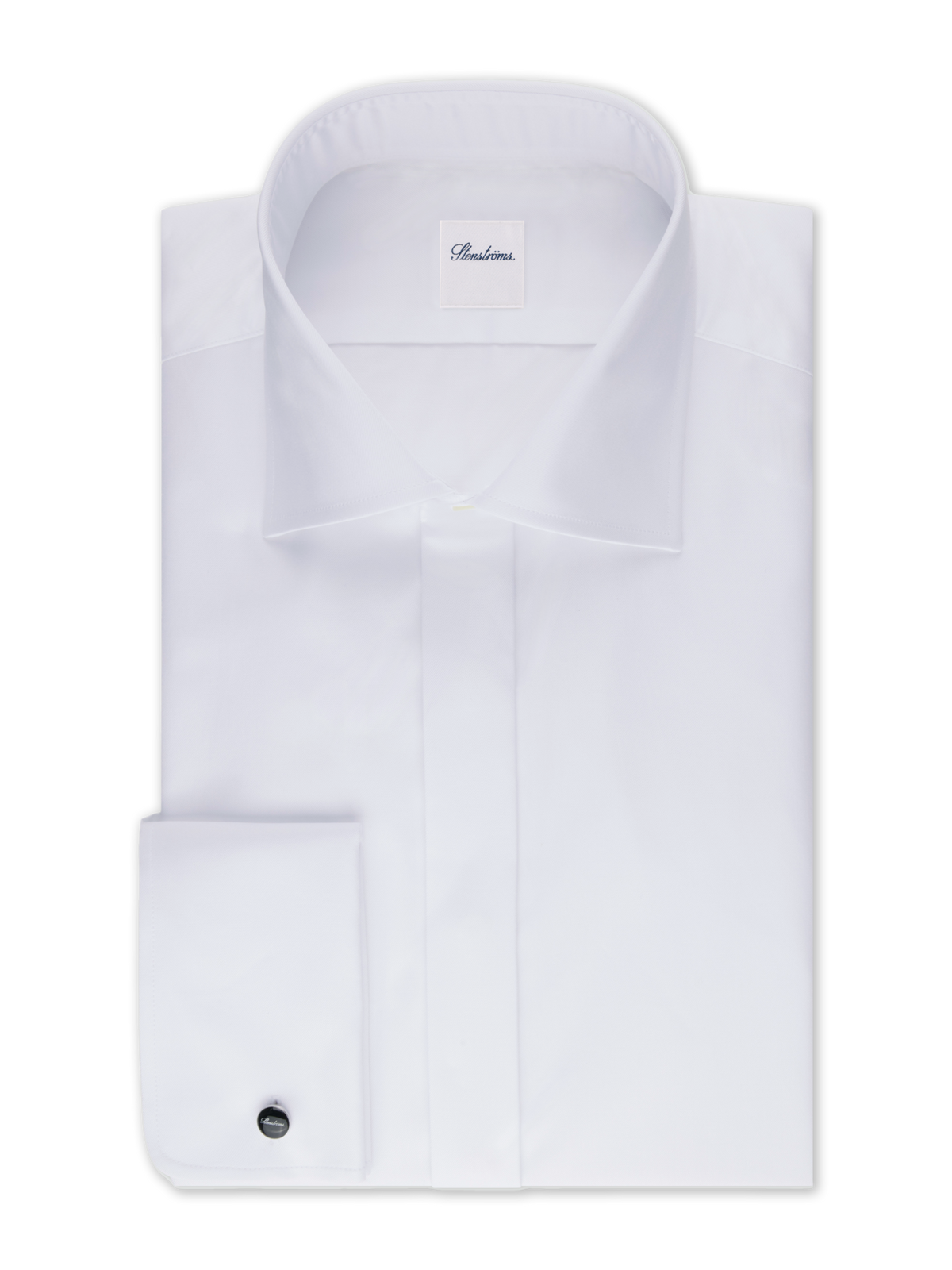 White Regular Tuxedo Shirt Fly Front French cuff