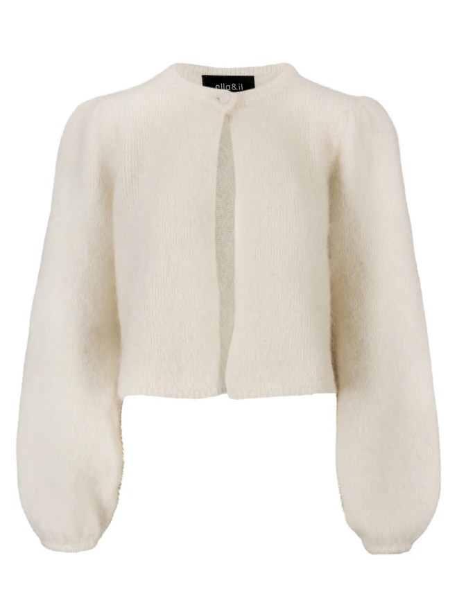 Amelia chunky cardigan Bright White