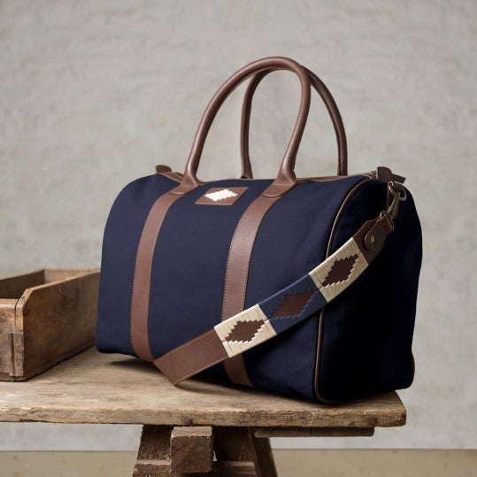 Varon Small Travel Bag Navy Canvas