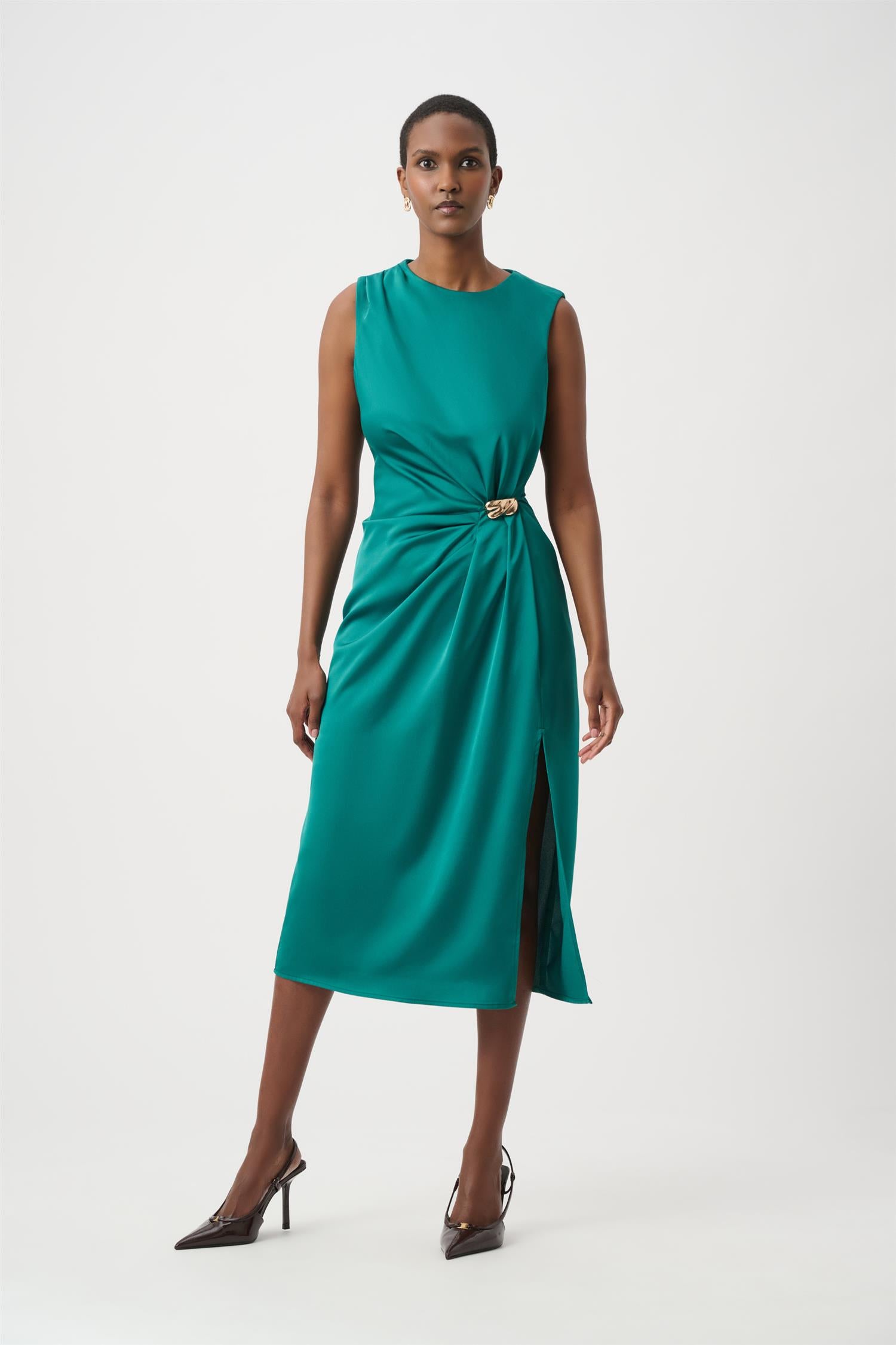 Recycled Satin Sheath Dress