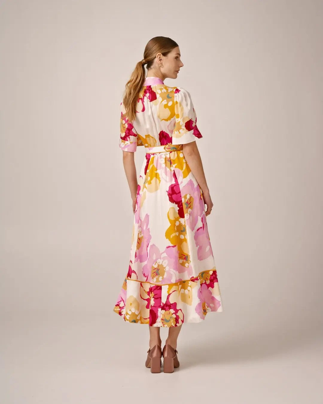 Organza Midi Dress-PF25 Dolce Vita