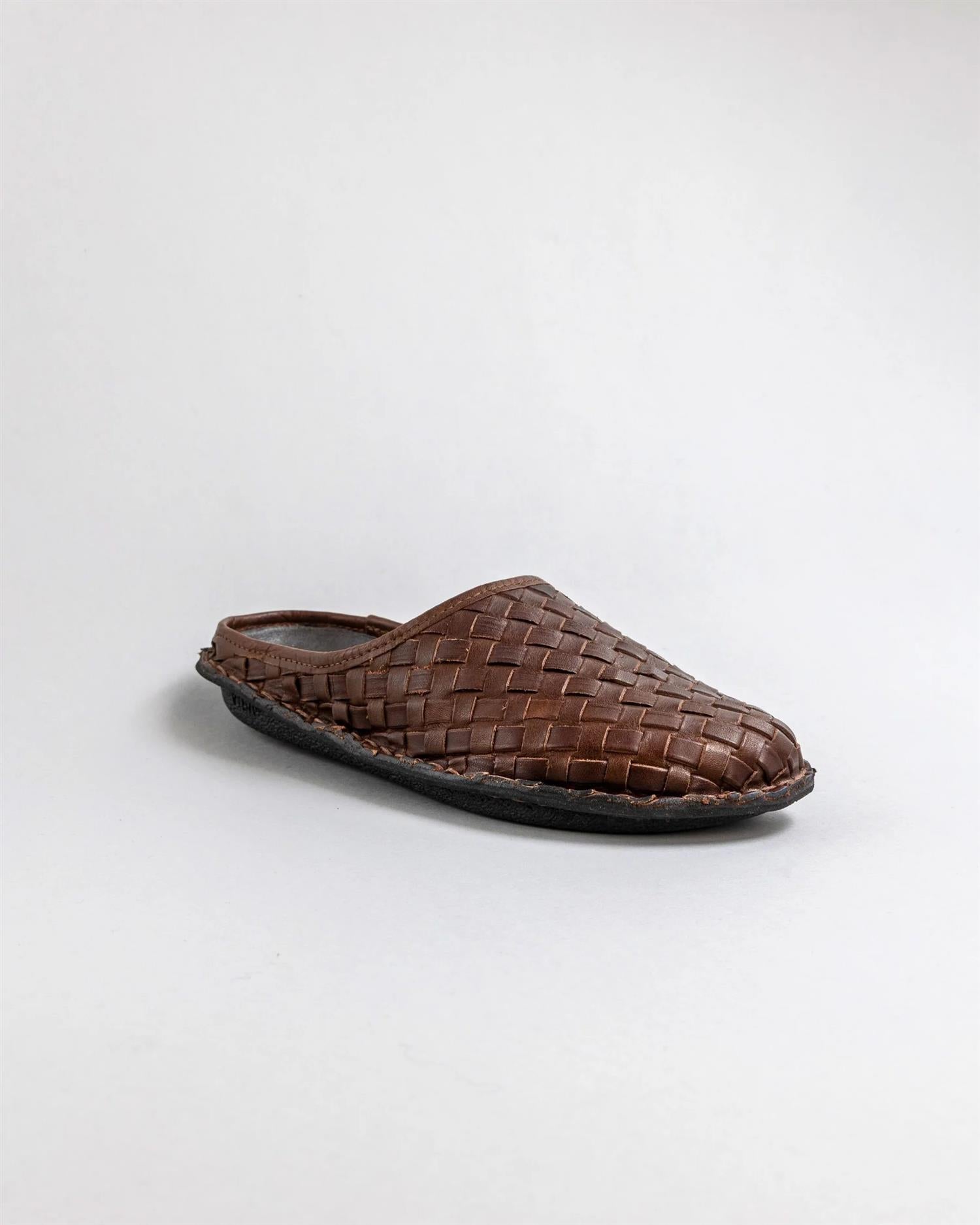 Viba Roma Woven Leather Cocoa brown