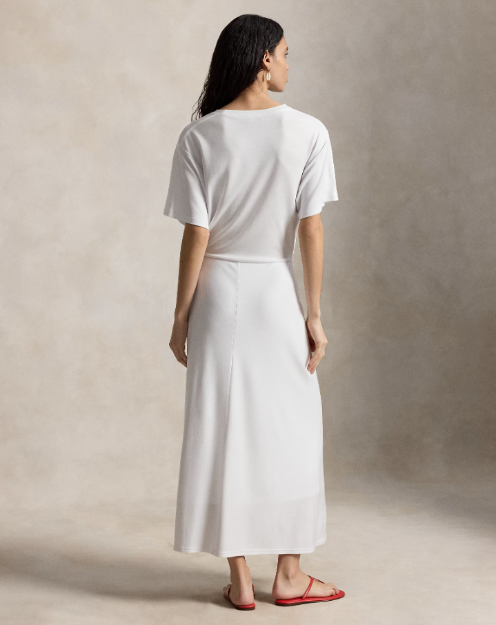 Knit-T-shirt-Dress White