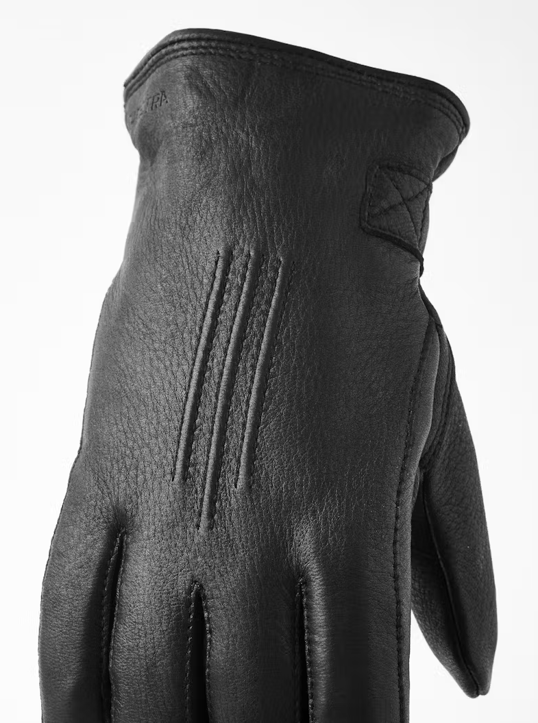 Deerskin Lambskin Black