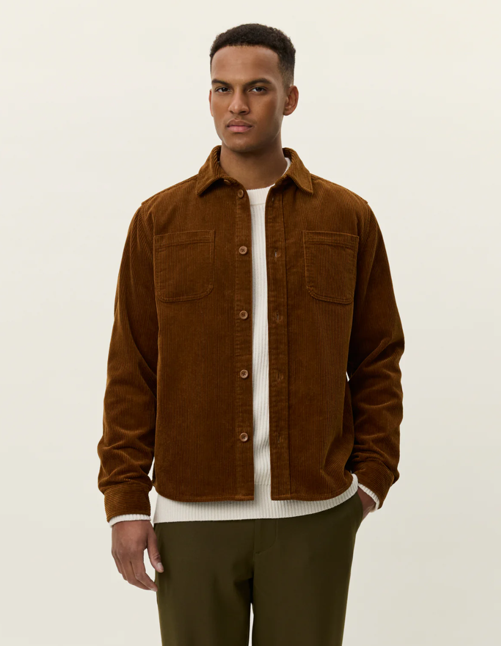 Kody Corduroy Overshirt Monk Robe