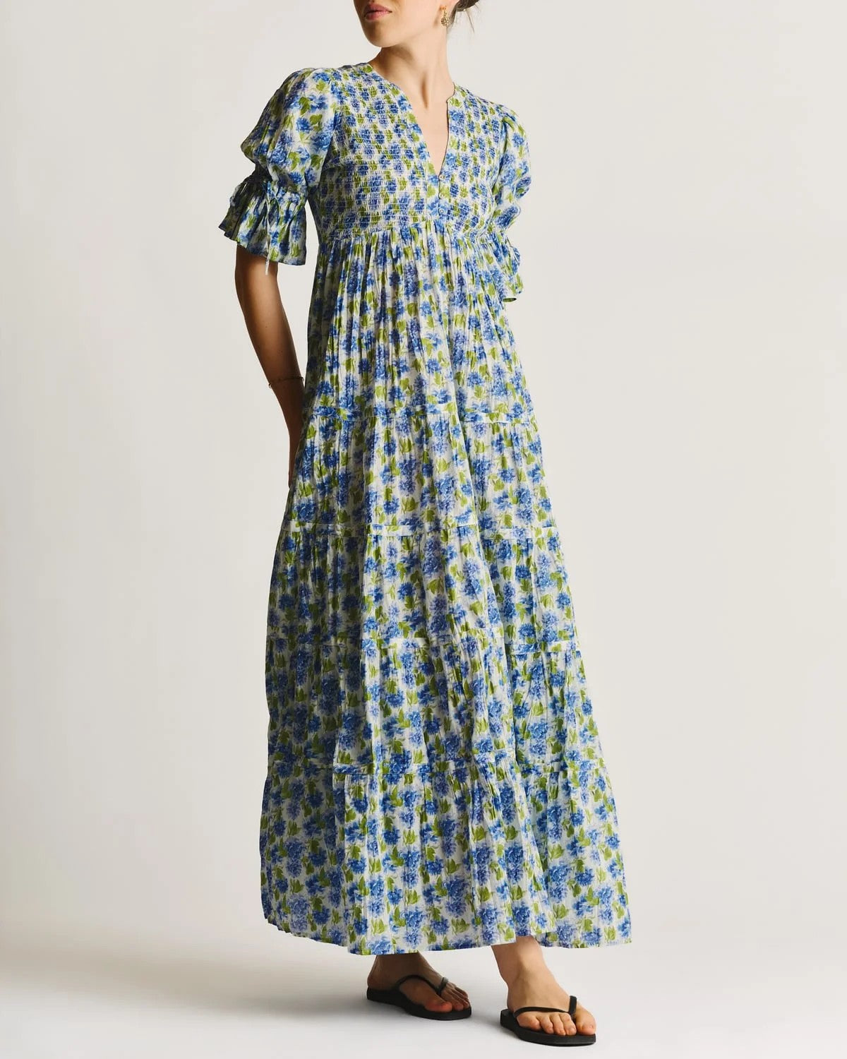 Twisted Maxi Dress Peonies