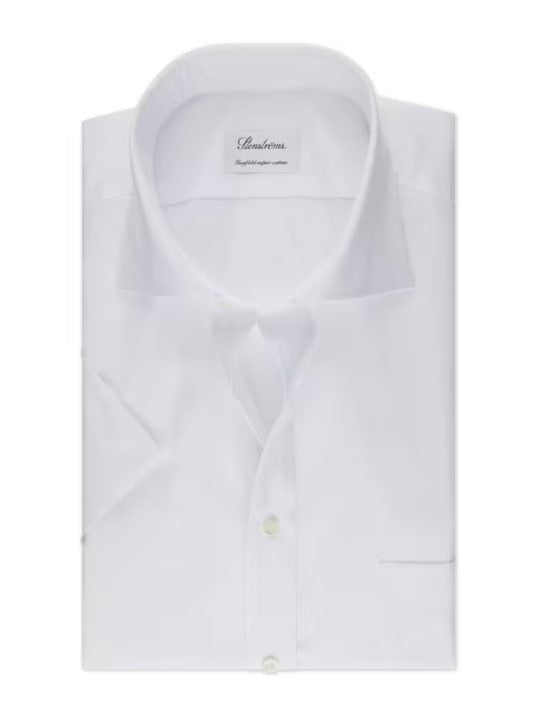 White Twill Shirt, Short Sleeves