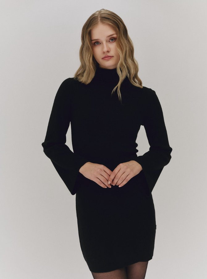 Melina Merino Dress Black