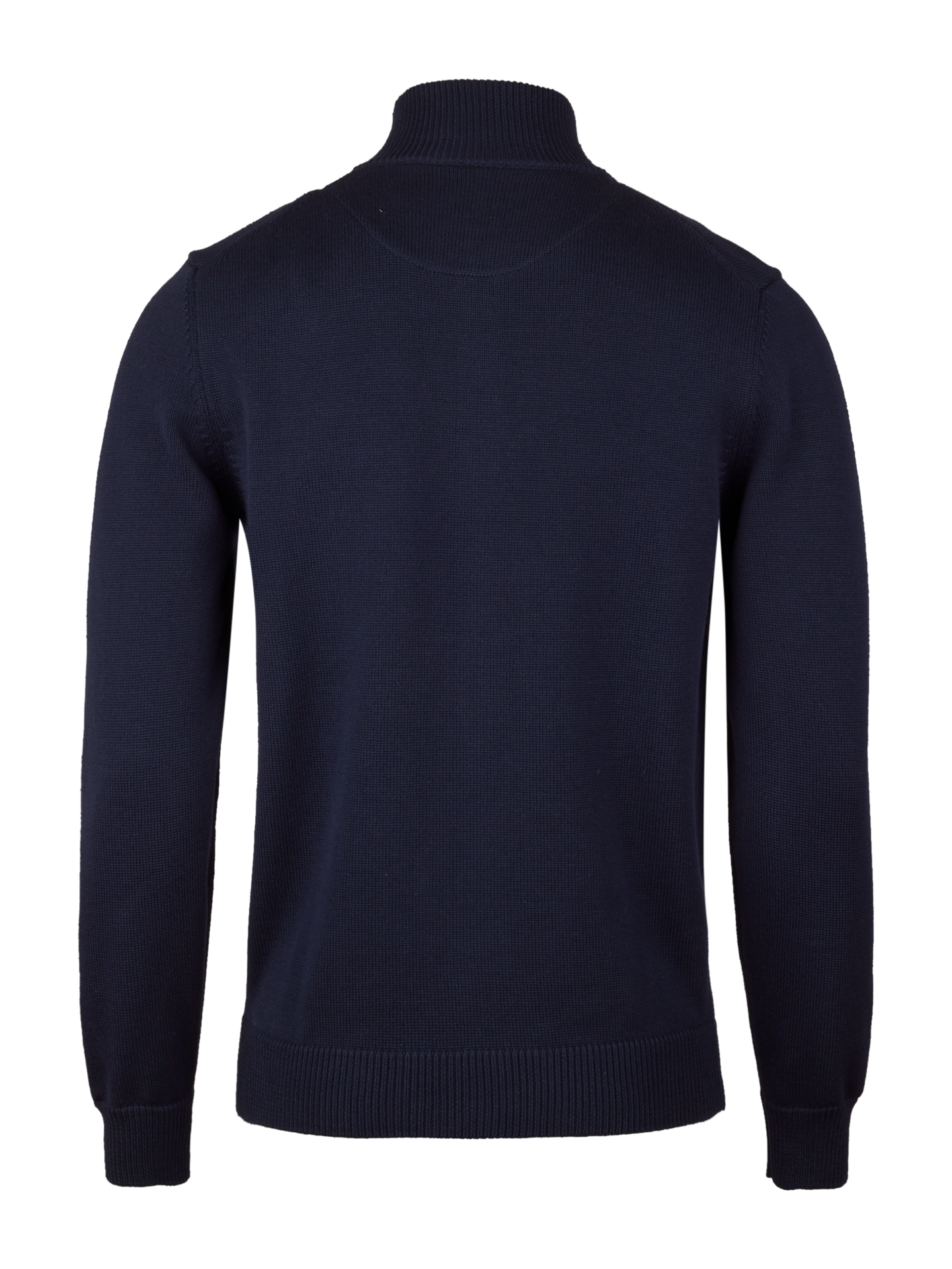 Cardigan Knitted Zip Organic Cotton Navy