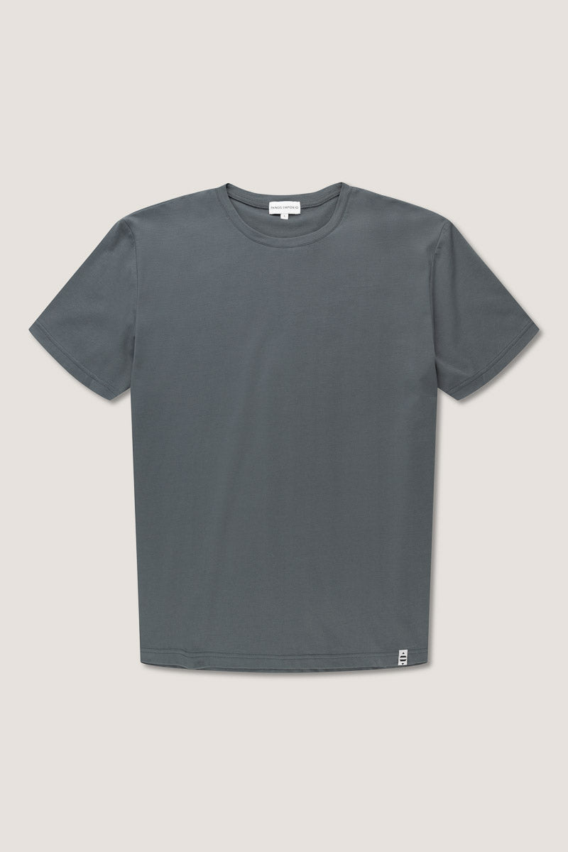 Organic Cotton Crew Tee Steel grey