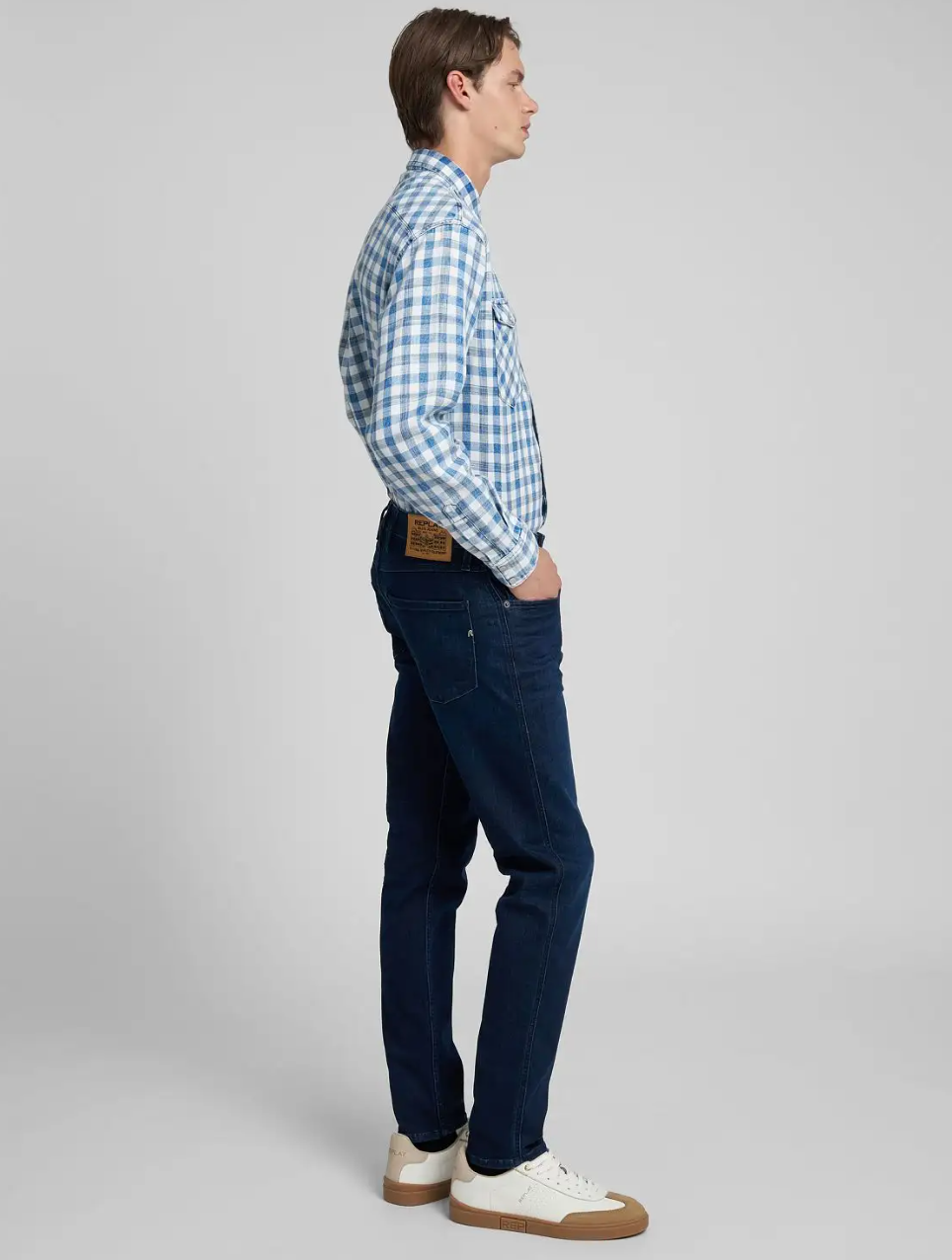 Anbass Power Stretch Slimfit Denim Dark Indigo