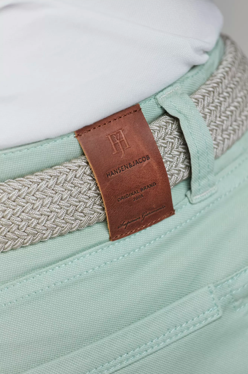 5-PKT Pan Oxford Shorts Light Green