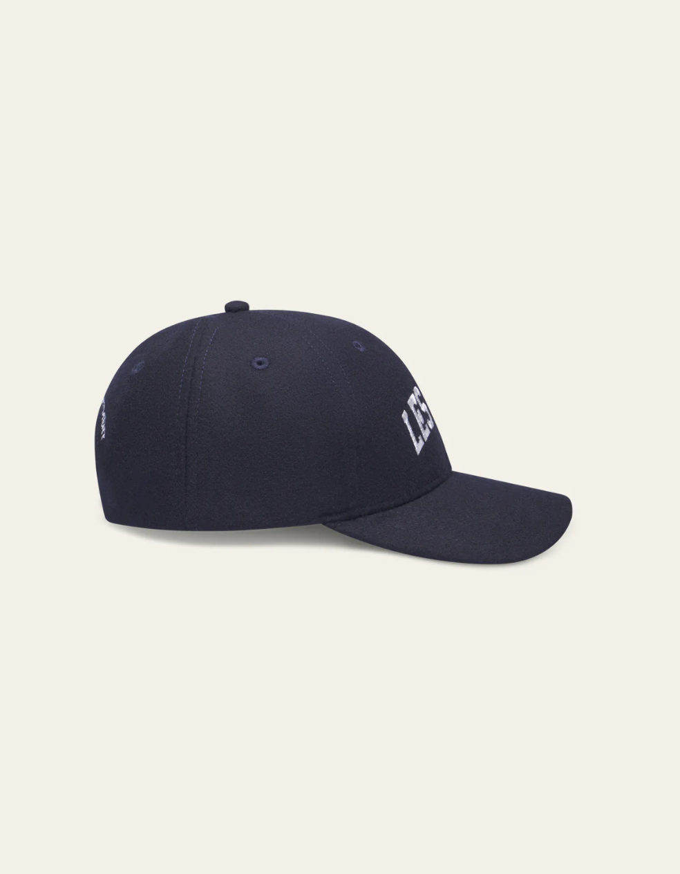 Les Deux Wool Baseball Cap Dark Navy
