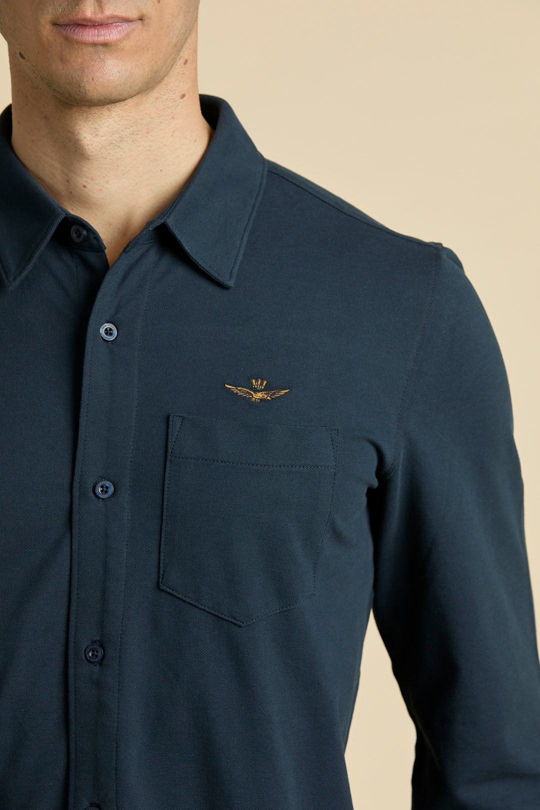 Longsleeve Jersey Shirt Navy