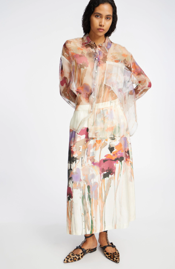 Aruma Printed Skirt Sand