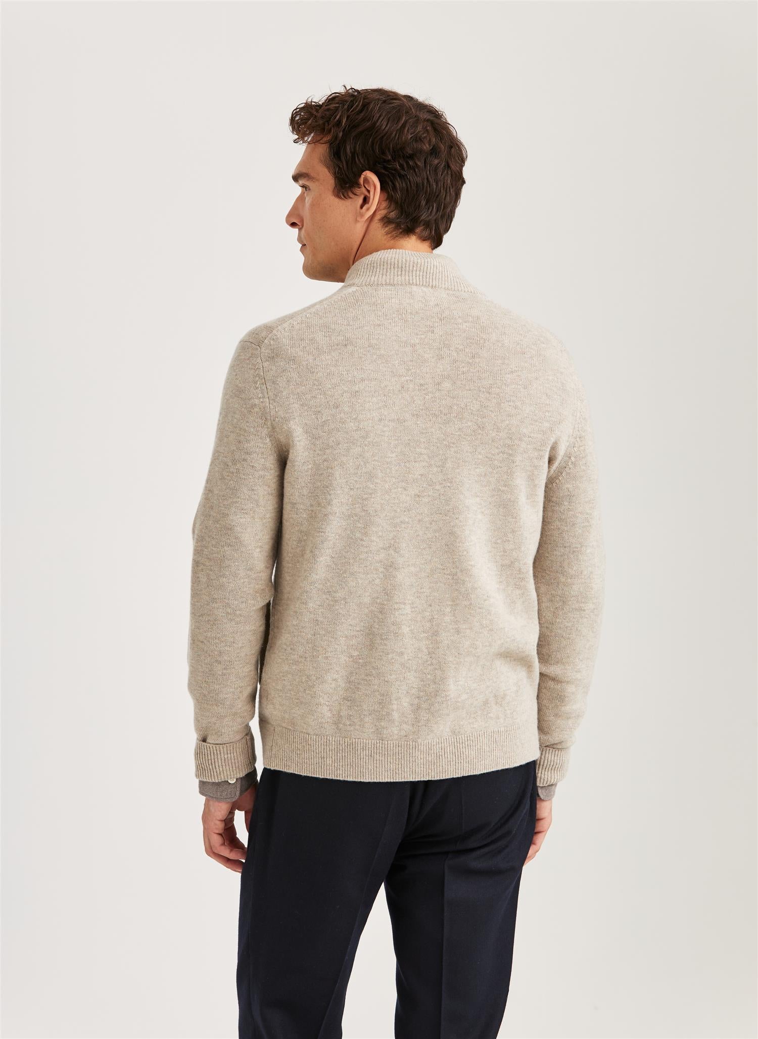 Hertford Button Cardigan Khaki