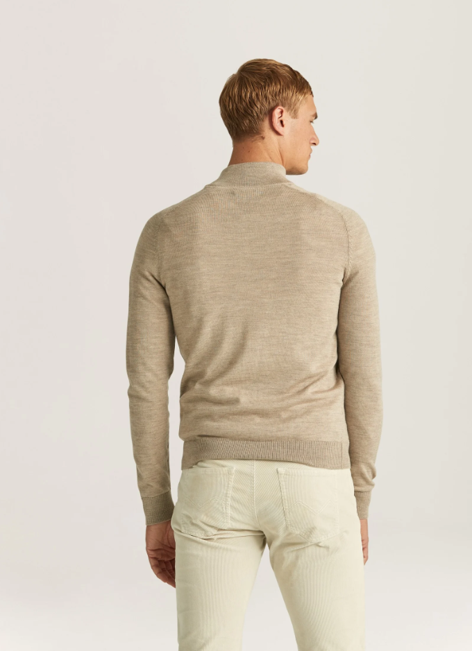 Merino John Zip Khaki