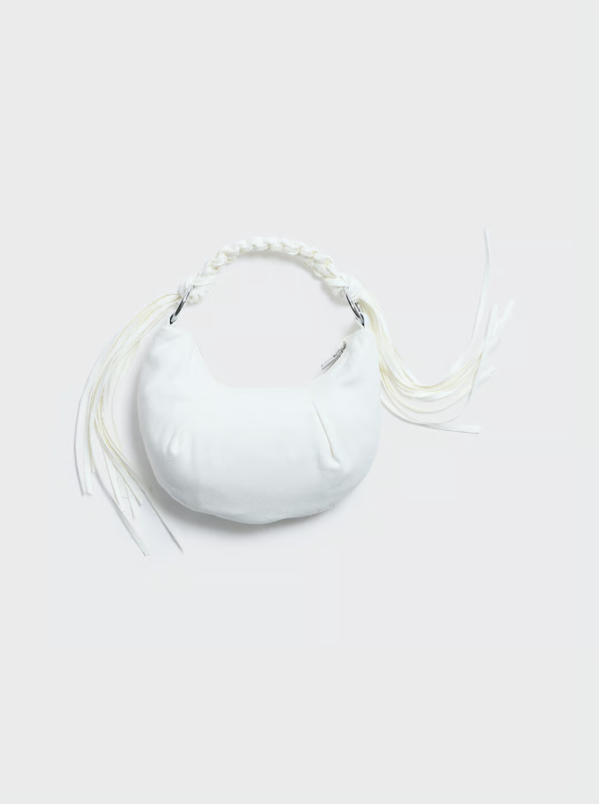 Cocoon Denim Micro Bag White