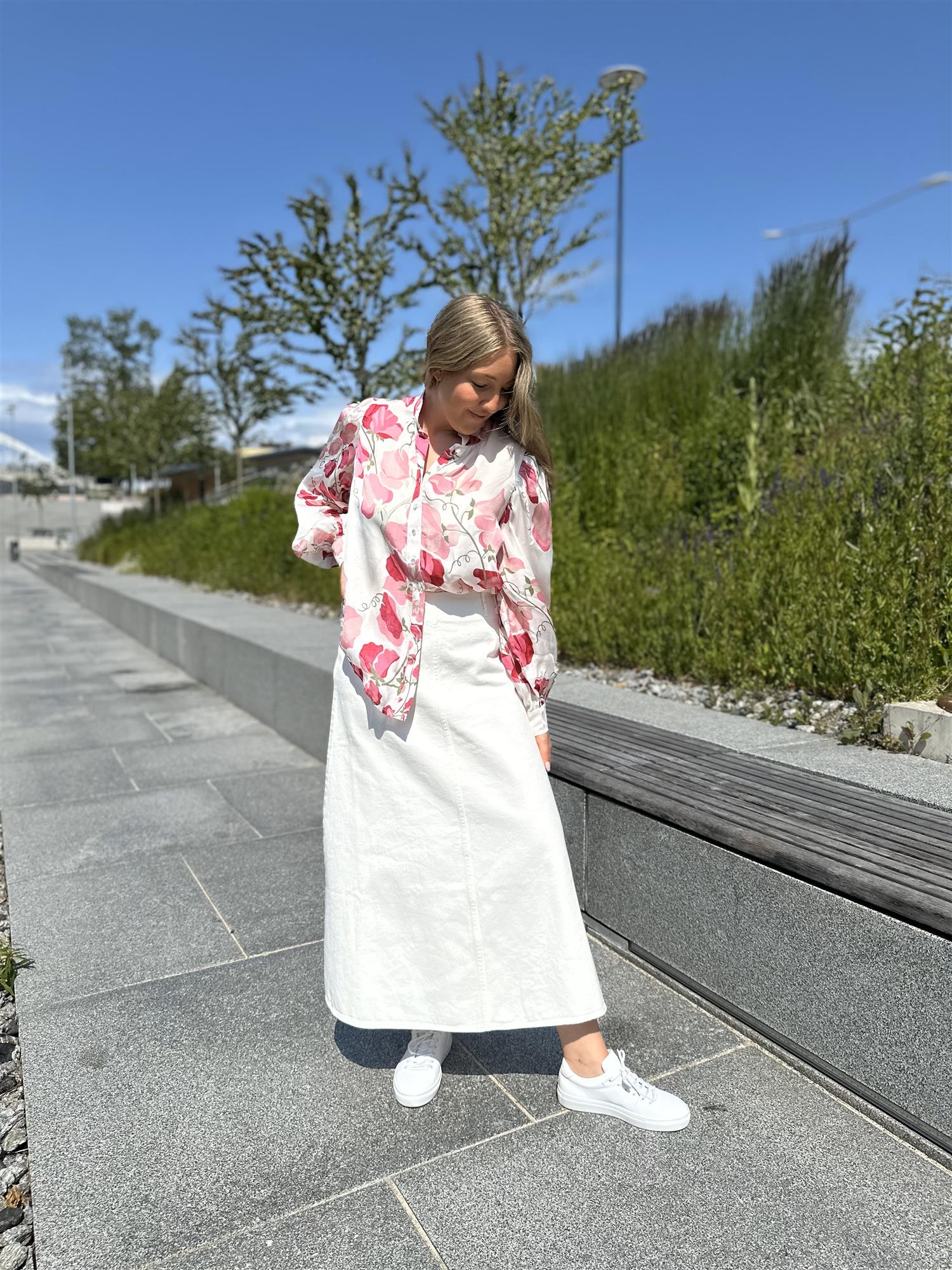 Organza Collared Blouse-PF25 Delicate