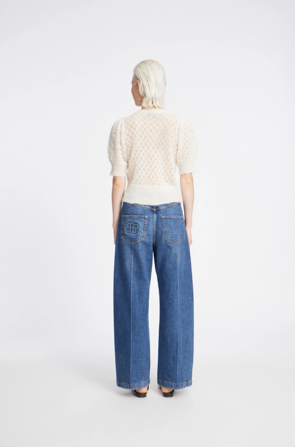 Popta Knitted Top SS Ivory