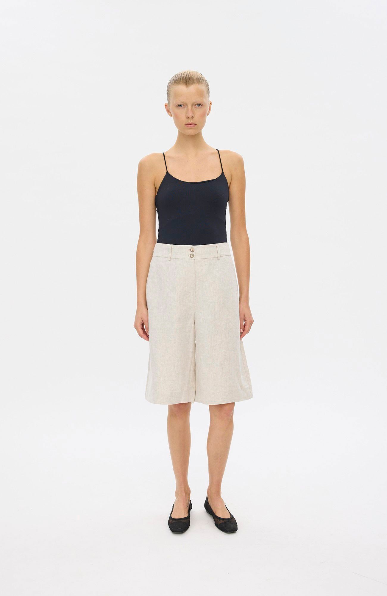Laurafv Long Shorts 888 Crystal Linen