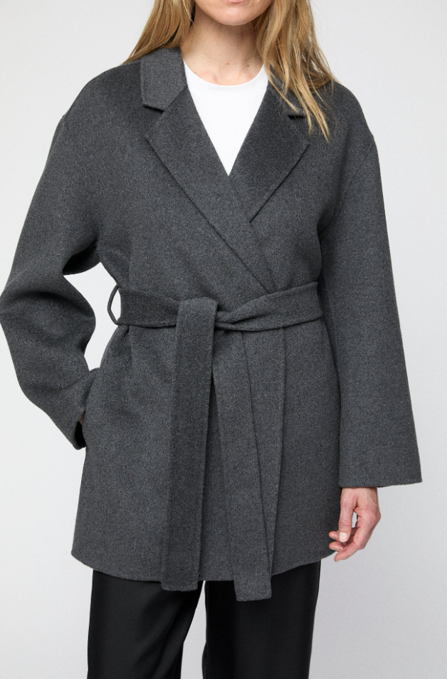 Double Wrap Jacket Jet Black