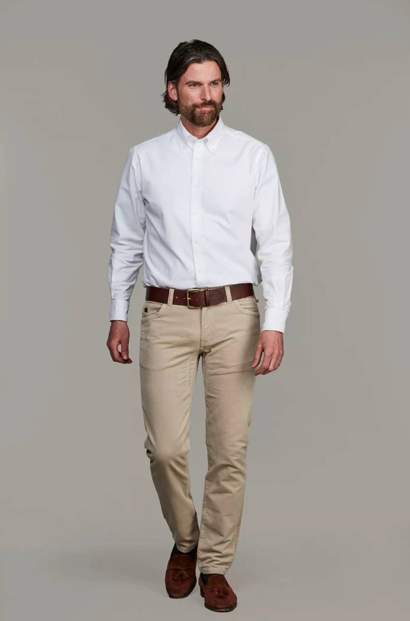 5-PKT CUT'N SEW TWILL CORD BEIGE