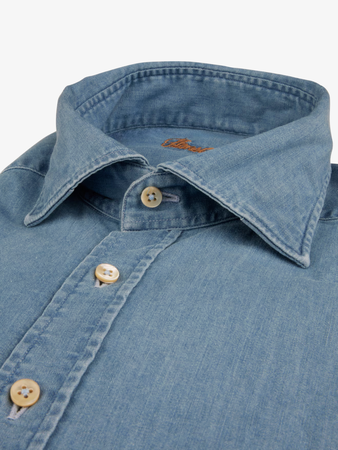 Casual Indigo Denim Regular Shirt
