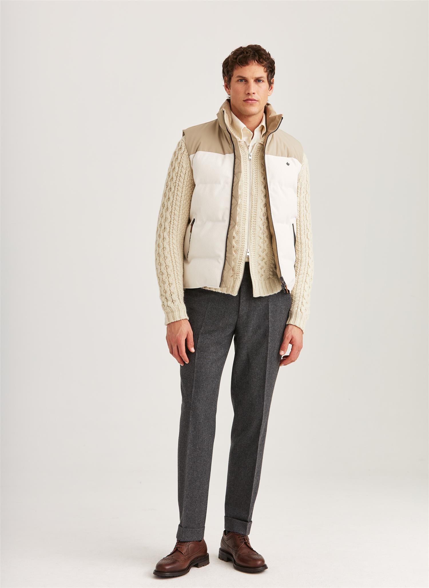 Catton Puffer Vest Off White