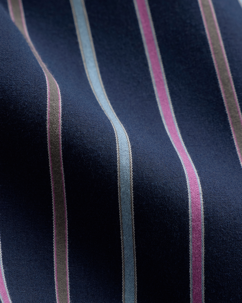 Colorfull Stripe Shirt Dark Navy