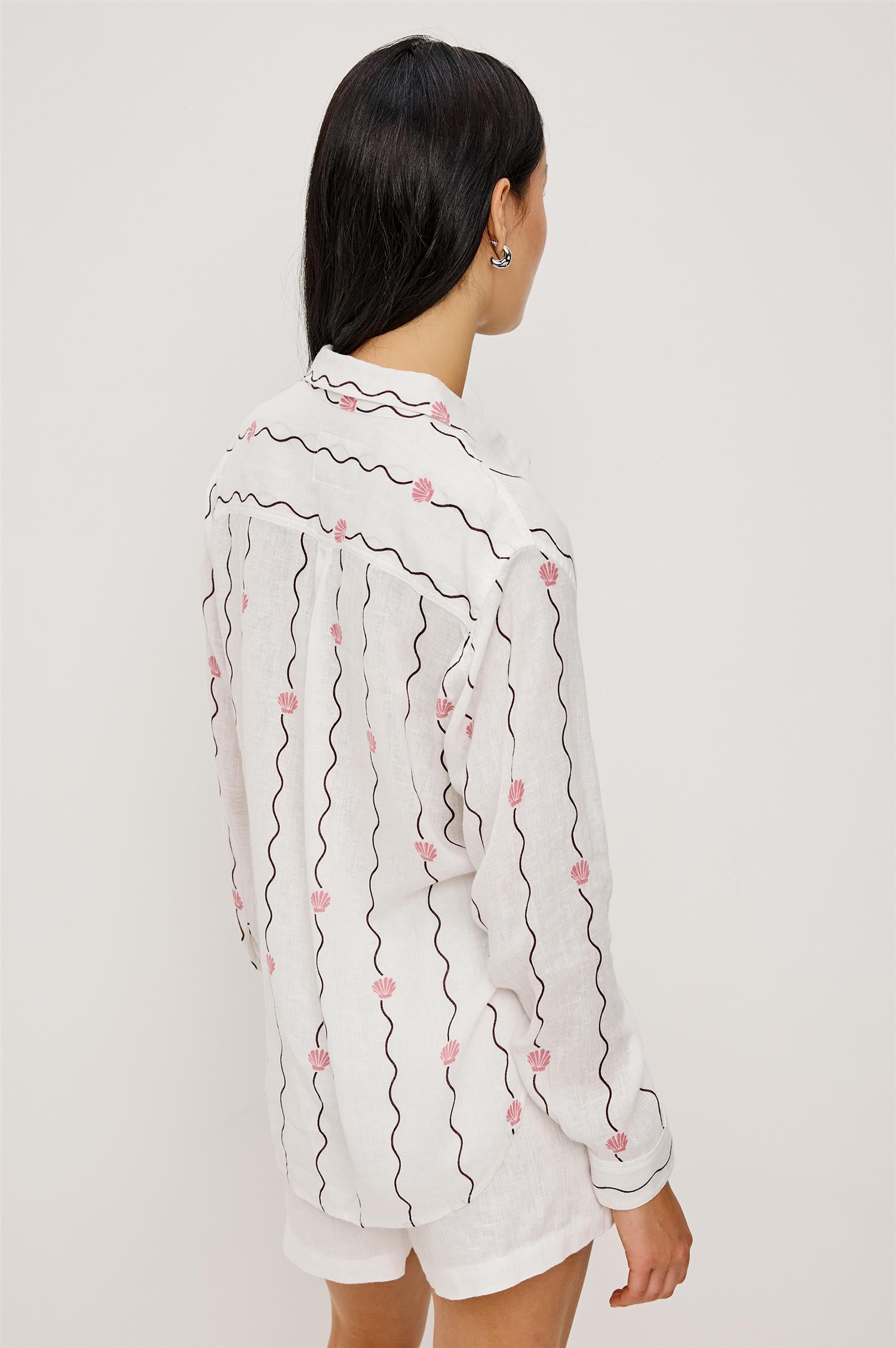 Charli Shirt Striped Seashells