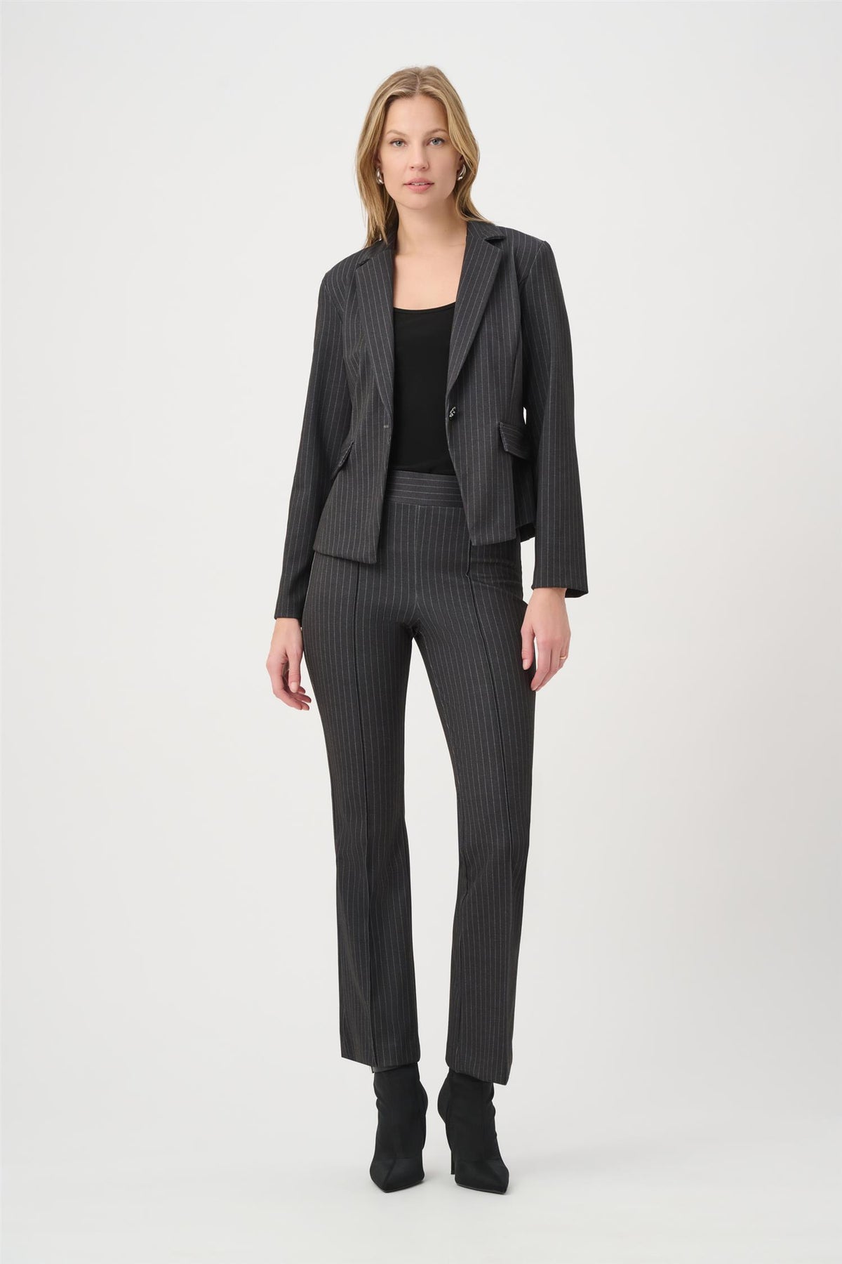 Pinstripe Flared Pants