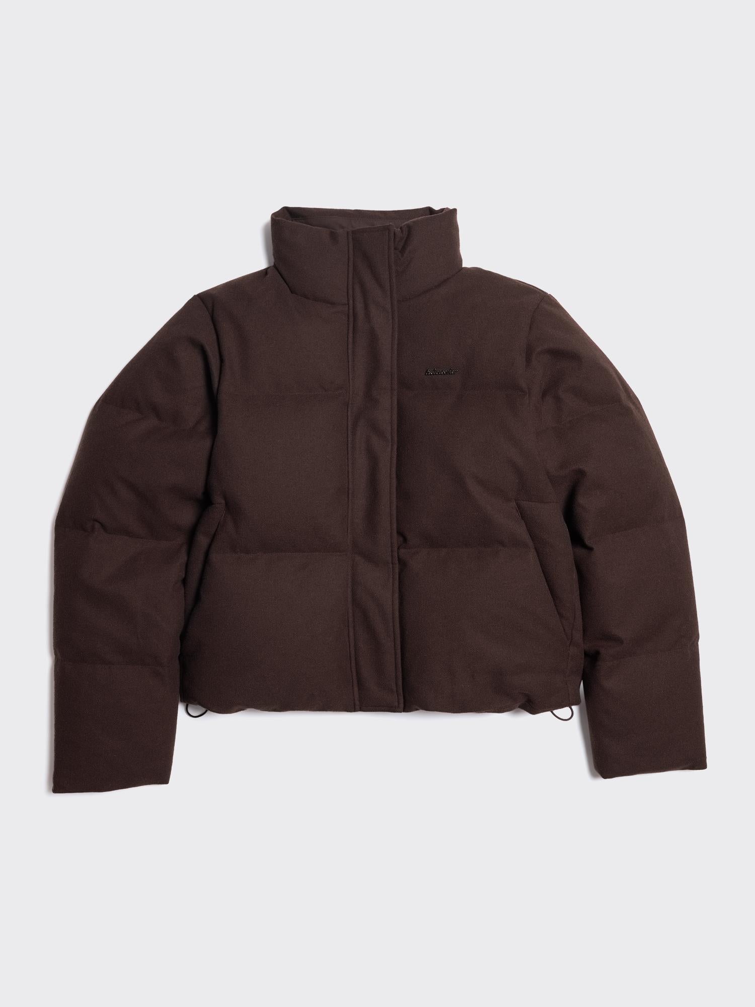 W Tech Wool Down Jacket Dk Brown