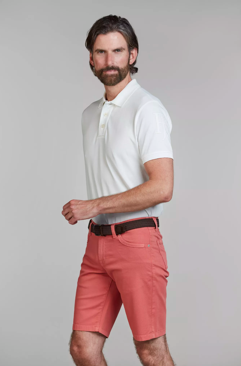 5-PKT Pan Oxford Shorts Soft Red