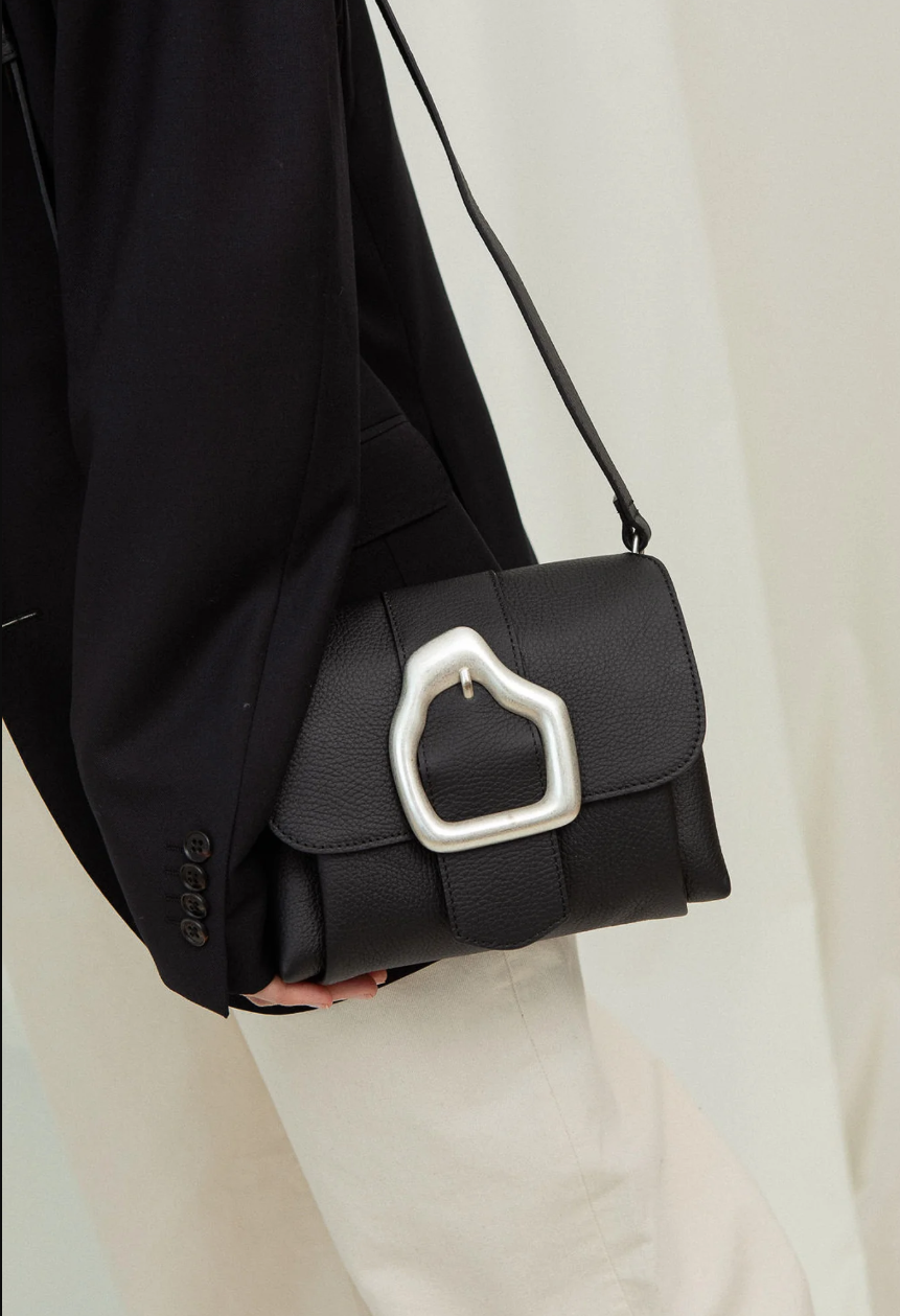 Nami Mini Umber Suede Crossbody Bag