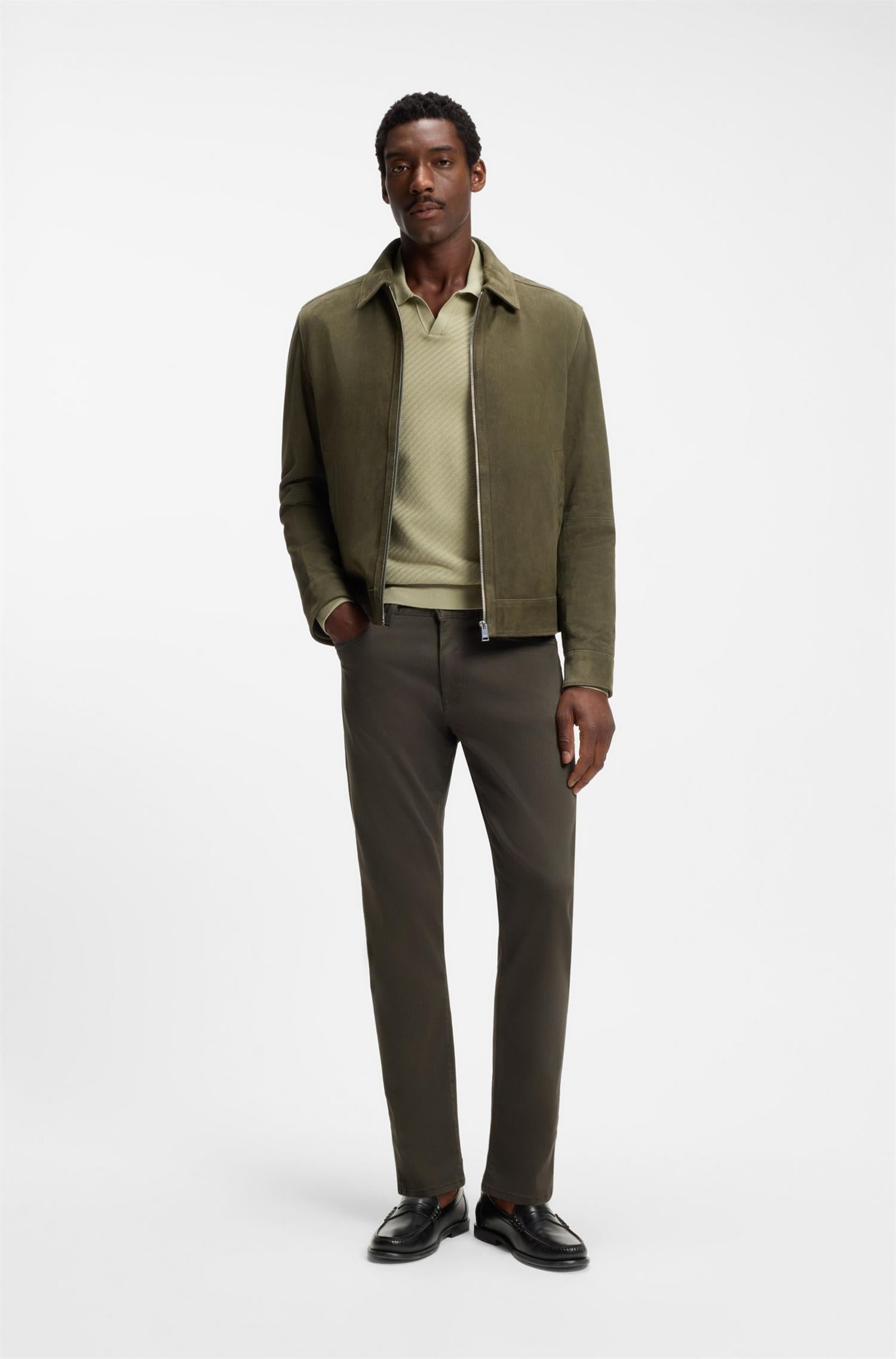 Delaware Slimfit Trouser Dark Green