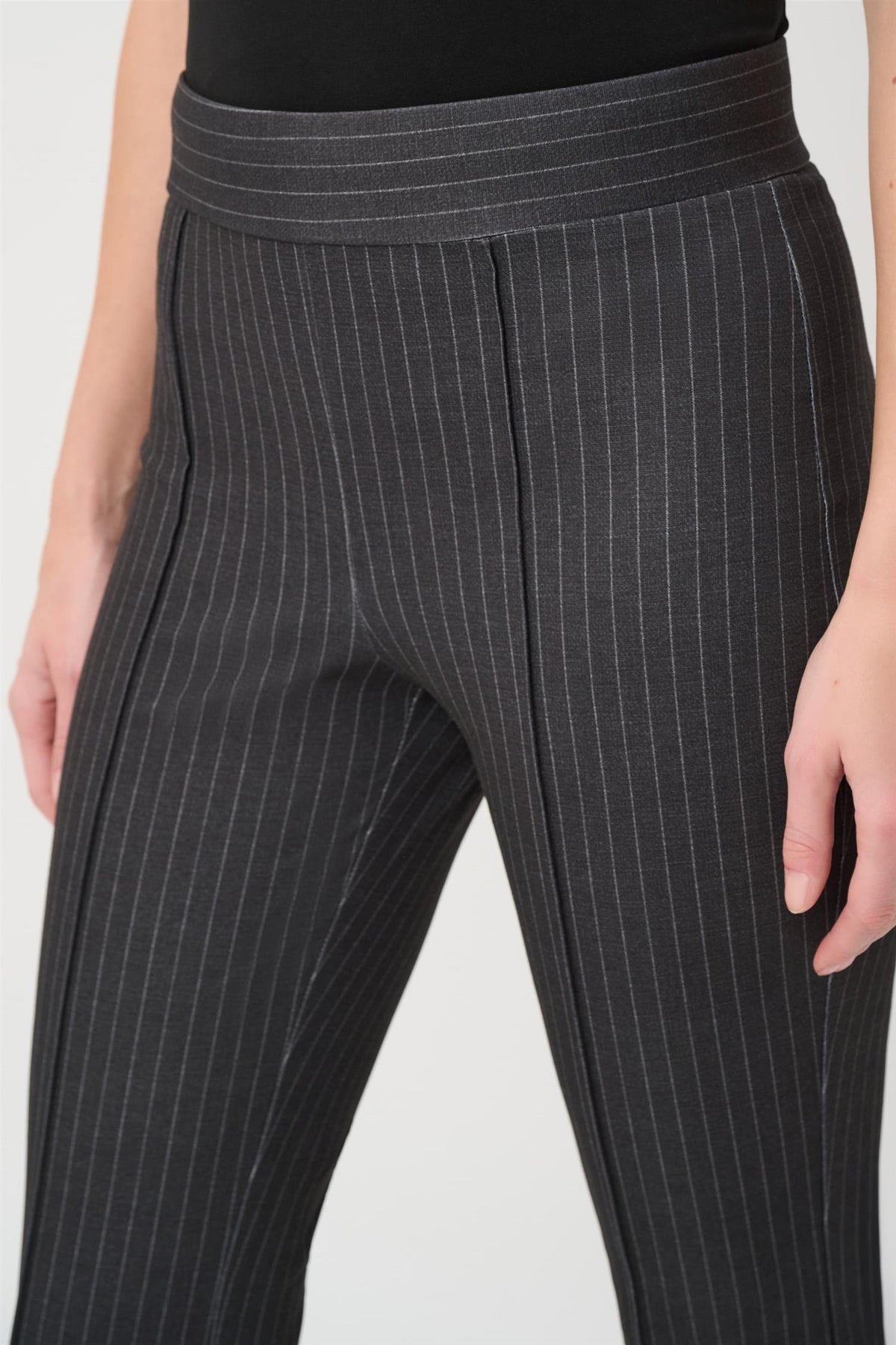 Pinstripe Flared Pants
