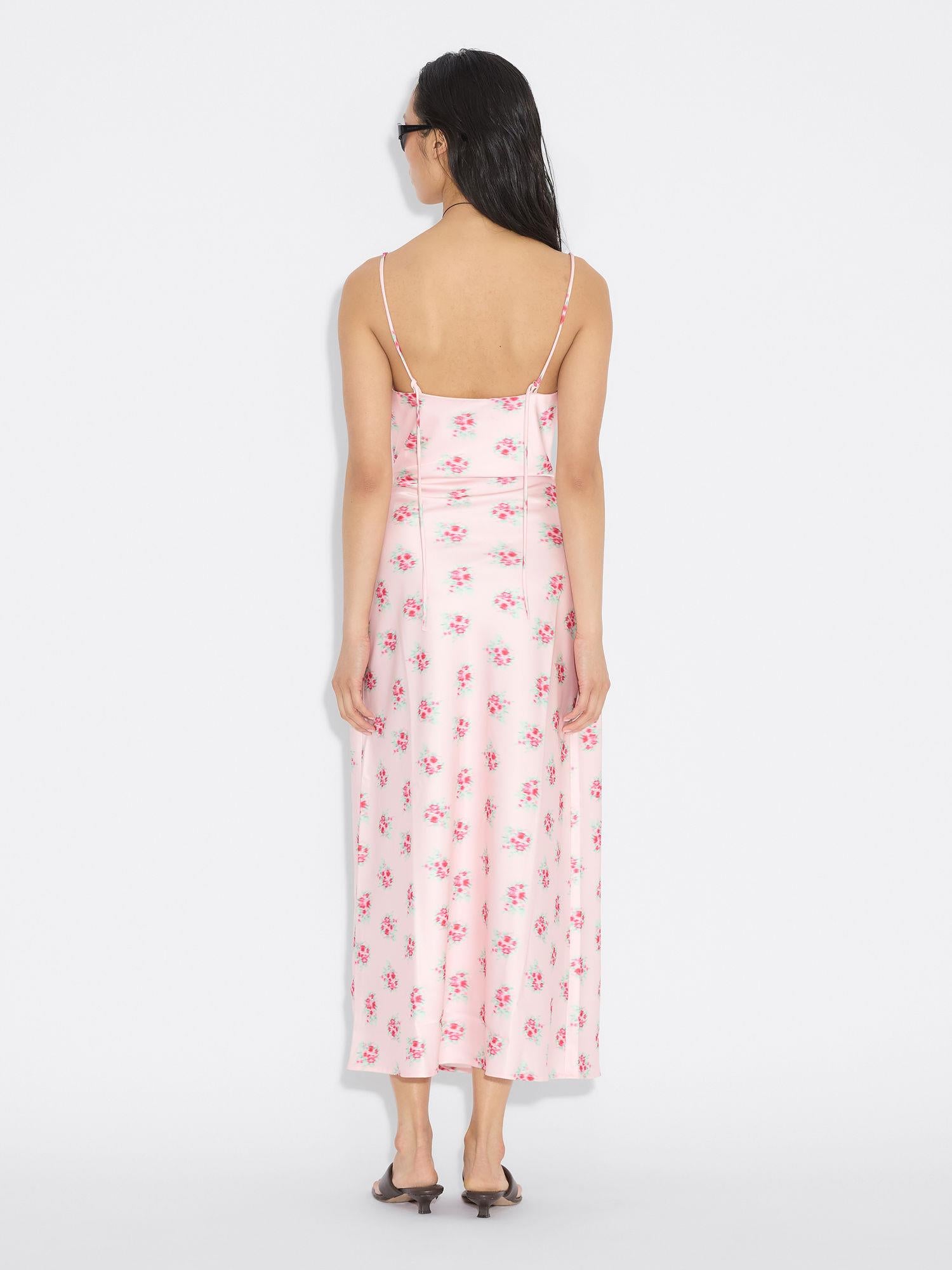 Eila Print Dress Lt Pink Mix