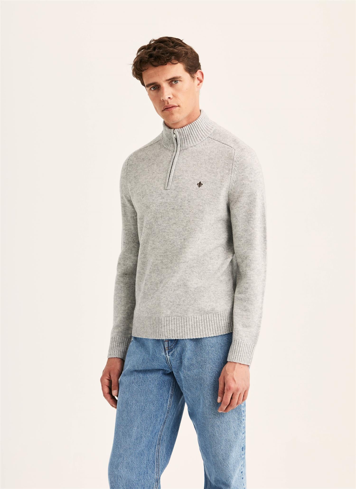 Hertford Halfzip Grey