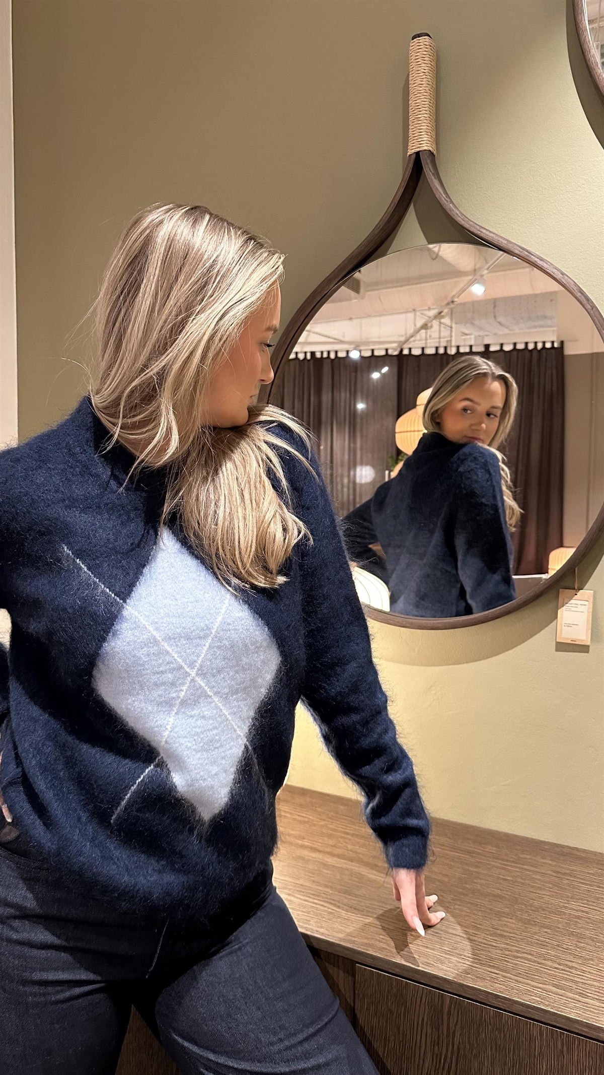 Nora Mohair Pullover Navy