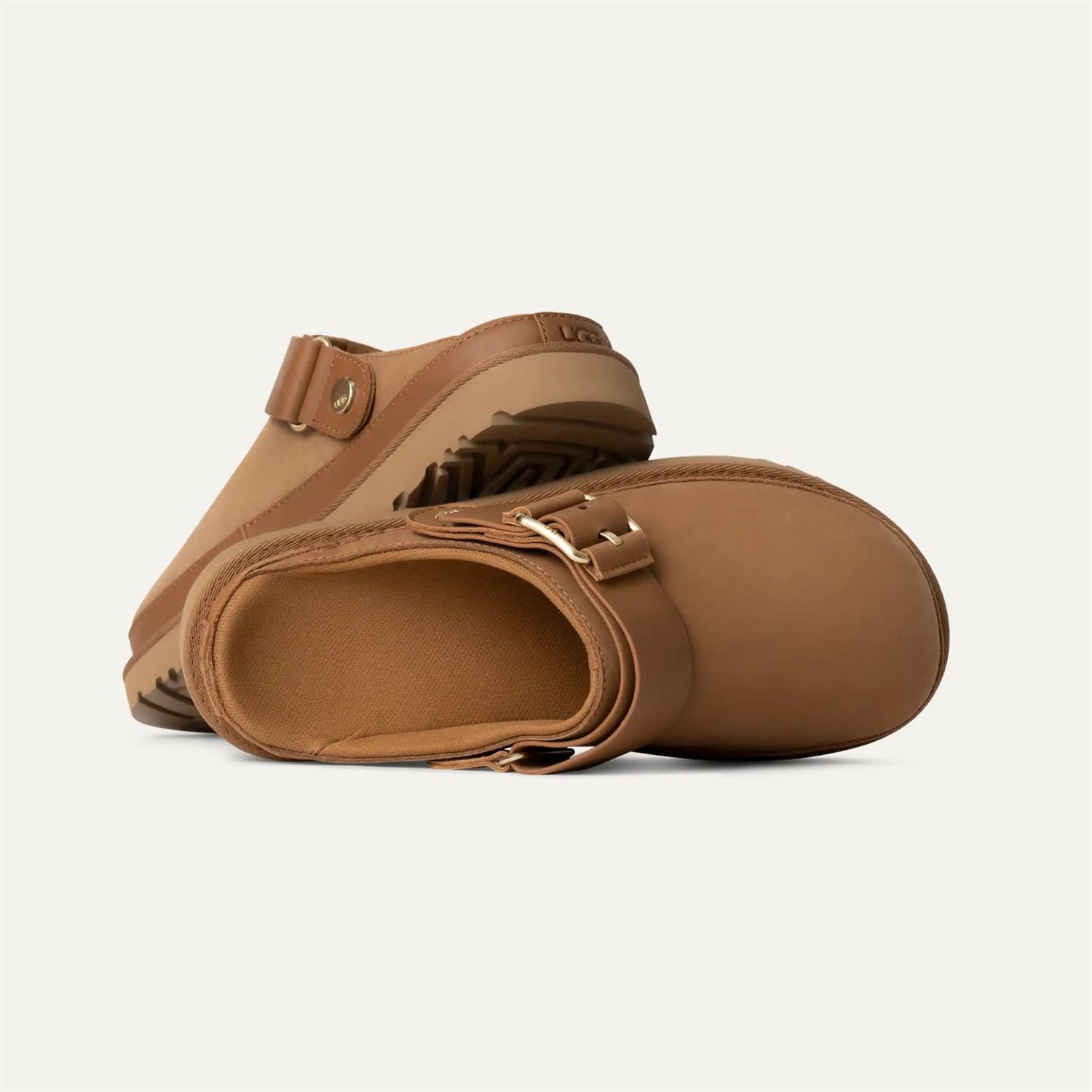 W Goldenstar Villa Clog - Chestnut