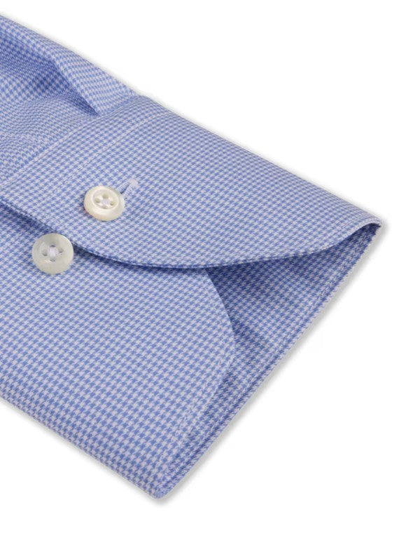 Checked Twill Fitted Body Shirt