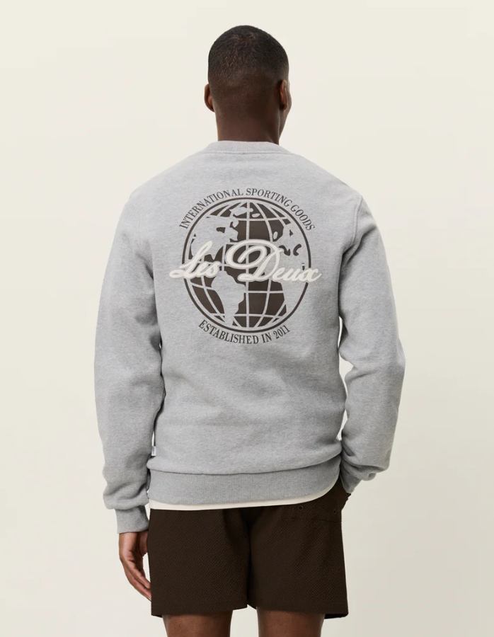 Ben Globe Sweatshirt Grey Melange
