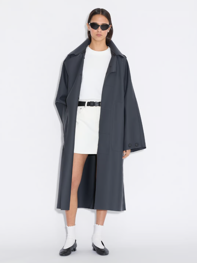 Luus Hooded Coat Black