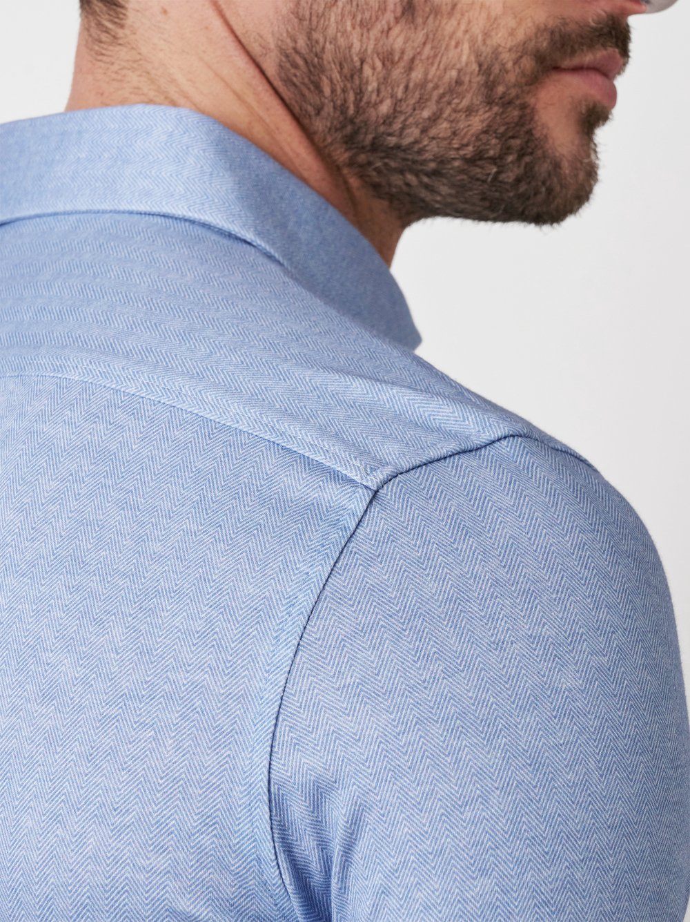 Luxury Hai 1/1 Herringbone Lt.blue