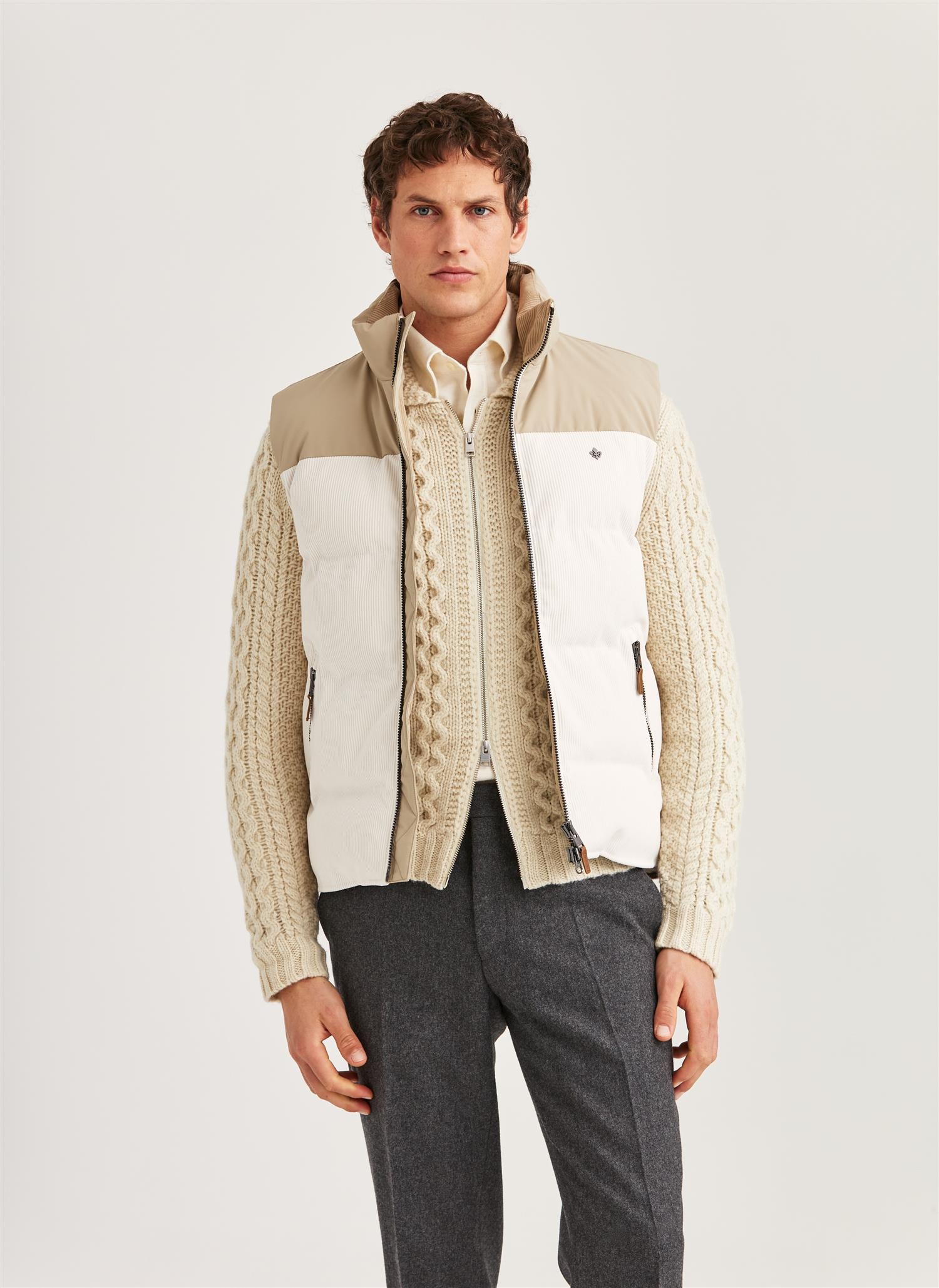Catton Puffer Vest Off White
