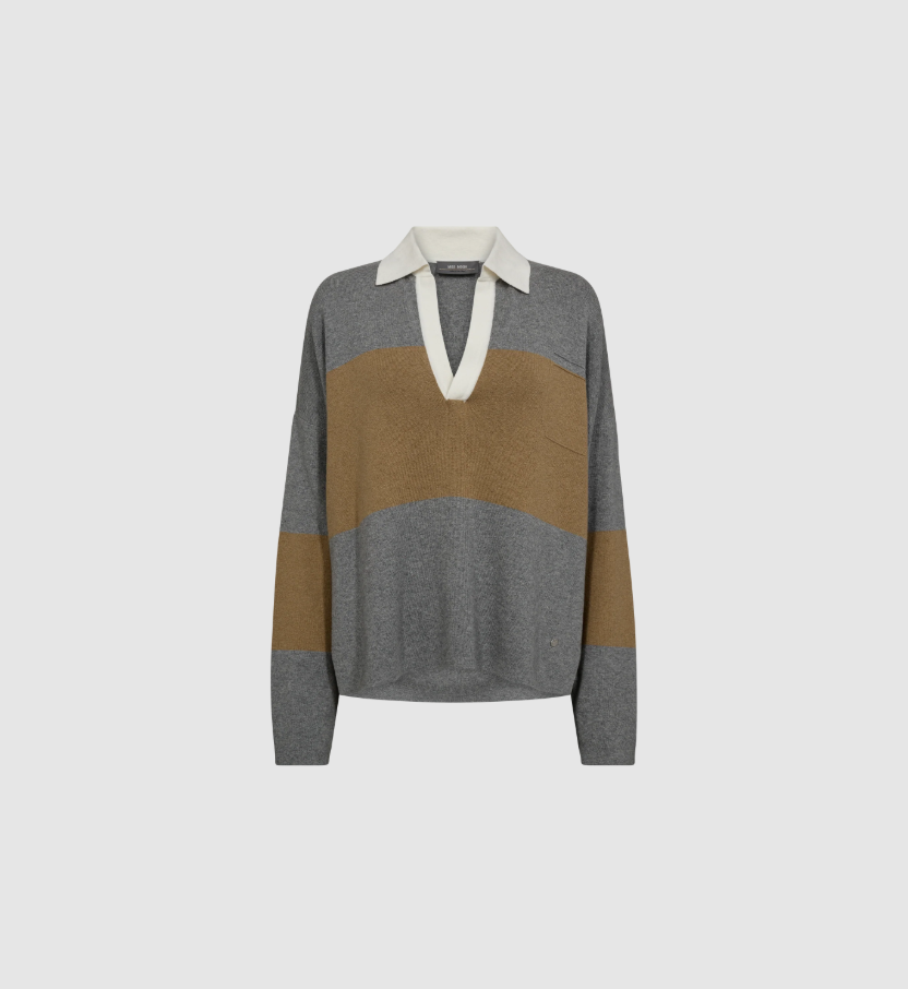 MMWylie Tani Bold Stripe Knit True Caramel