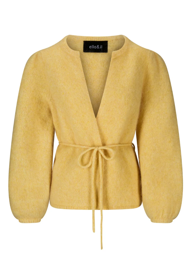 Fredrikke chunky cardigan Yellow
