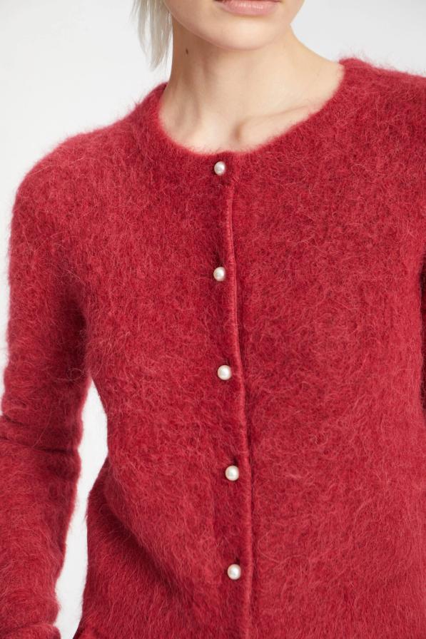 Povilla Cardigan Bordeaux